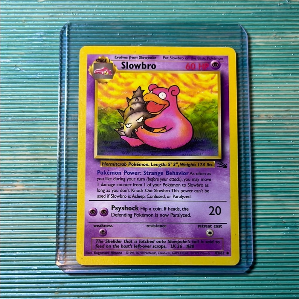 Slowbro 1999 Base Set Pokémon Card